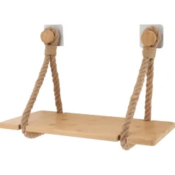 Etagère adhésive bambou (40 x H20 cm) Cordes Naturel
