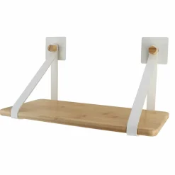Etagère adhésive bambou (40 x H20 cm) Easy Chic Blanc