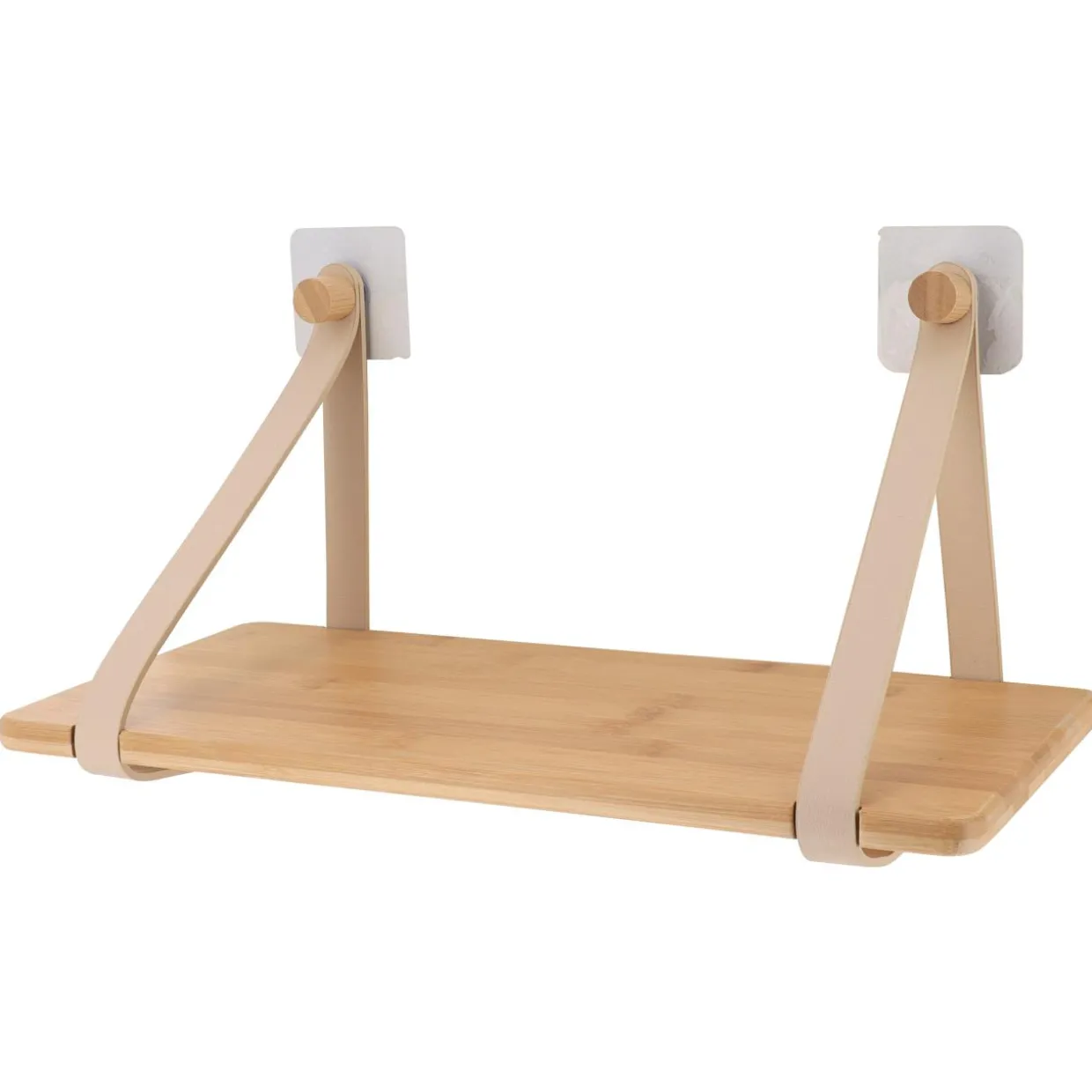 Etagère adhésive bambou (40 x H20 cm) Easy Chic Beige
