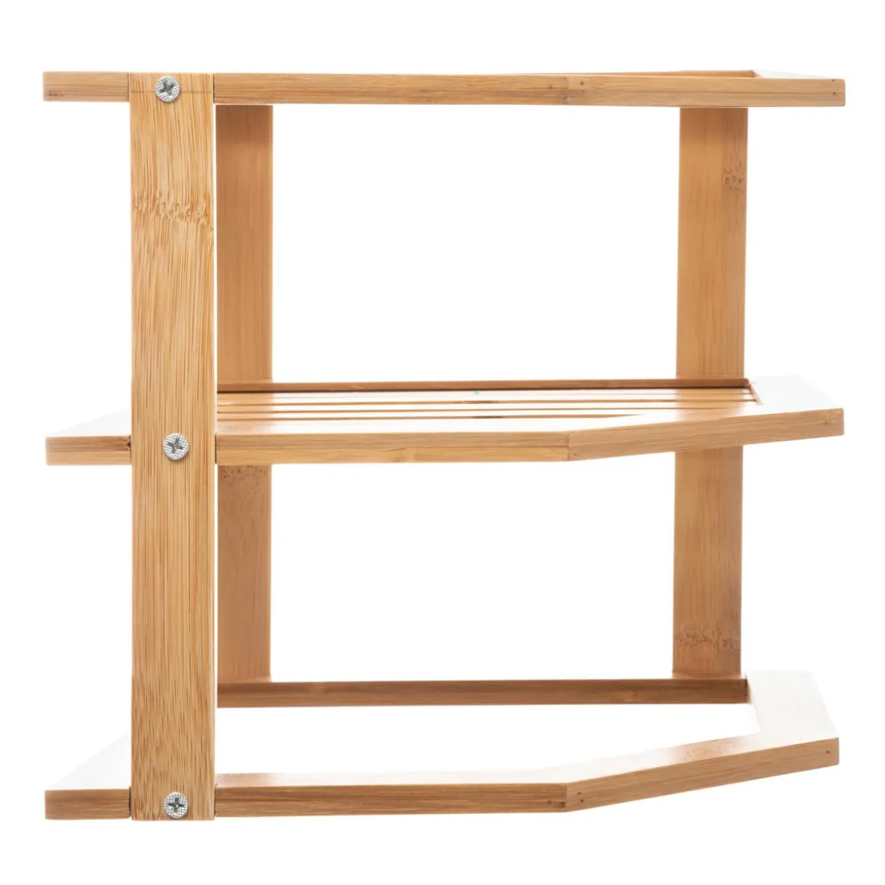 Etagère d'angle (H103 cm) Bambou Naturel