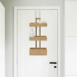 Etagère de porte 3 niveaux (H74 cm) Bambou Naturel