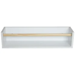 Etagère murale enfant bois 1 niveau (H12 cm) Zoa Blanche