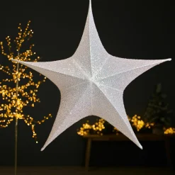 Etoile de Noël à suspendre (D65 cm) Christmas pailleté Irisé