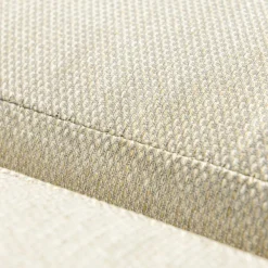 Fauteuil de jardin détente en aluminium Amalfi Blanc et beige