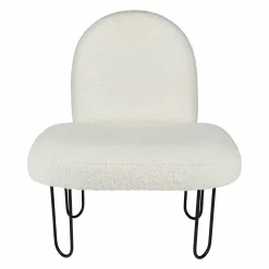 Fauteuil enfant bouclette (H50 cm) Augustin Blanc