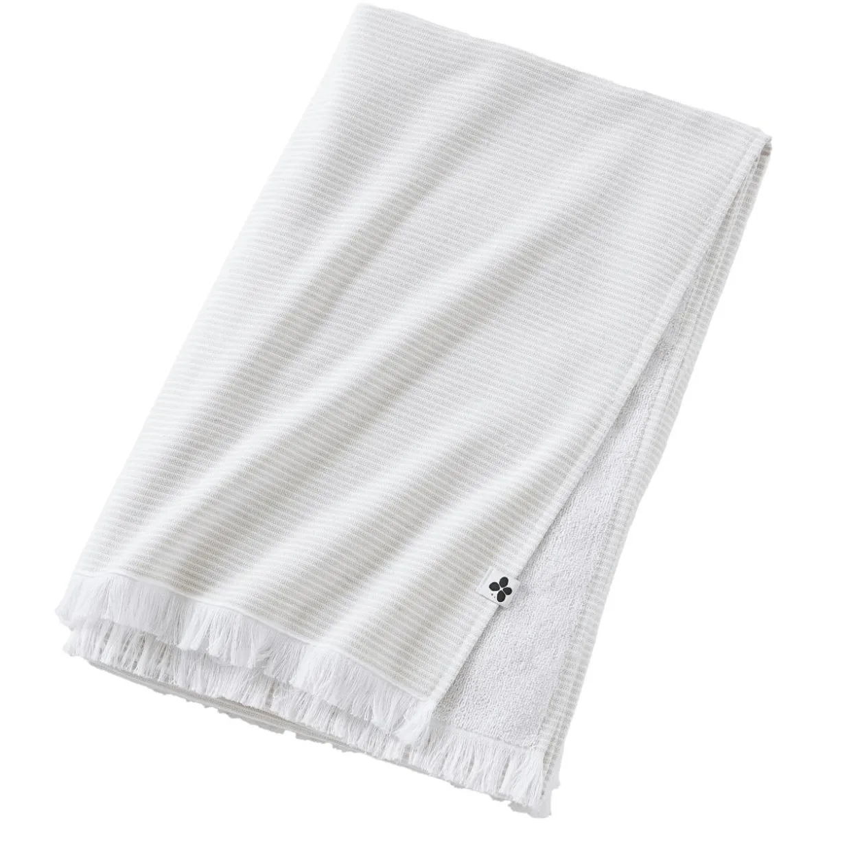Fouta coton et éponge (95 x 180 cm) Naël Beige sable