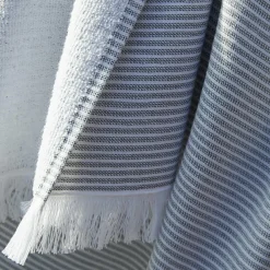 Fouta coton et éponge (95 x 180 cm) Naël Gris galet