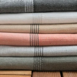 Fouta coton recyclé (100 x 200 cm) Beach Corail