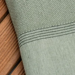 Fouta coton recyclé (100 x 200 cm) Beach Vert kaki