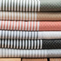 Fouta coton recyclé (100 x 200 cm) Océane Noire