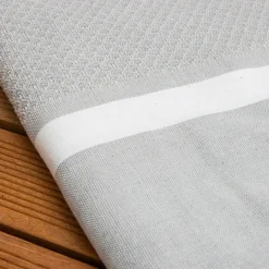 Fouta coton recyclé (100 x 200 cm) Selma Grise