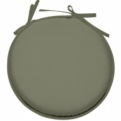 Galette de chaise ronde (40 cm) Nelson Vert sauge