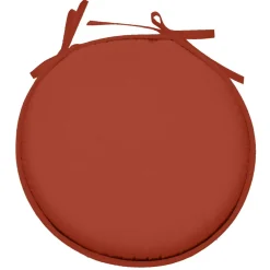 Galette de chaise ronde (40 cm) Nelson Terracotta