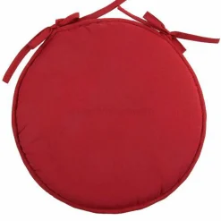 Galette de chaise ronde (40 cm) Nelson Rouge