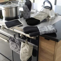 Gant de cuisine ambidextre coton (30x18 cm) Alveis Beige