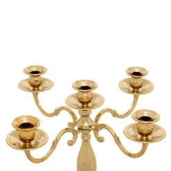 Grand Chandelier en métal (H100 cm) Noël festif Doré