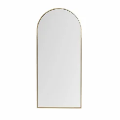 Grand Miroir à poser en métal (H180 cm) Dallas Doré