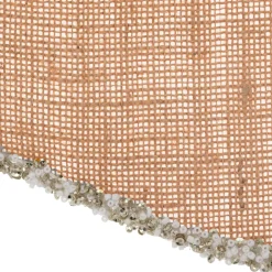 Grand nœud de Noël en jute (H28 cm) Sublimissime Naturel