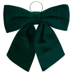 Grand nœud de Noël (H72 cm) Prestige velours Vert sapin