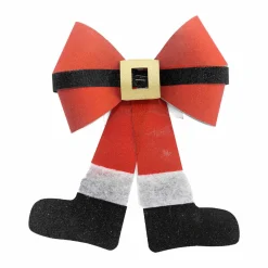 Grand nœud (H30 cm) Père Noël Rouge