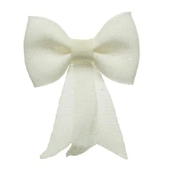 Grand nœud pailleté (H42 cm) Glasgow Blanc