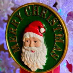 Grande roue lumineuse et musicale Merry Christmas