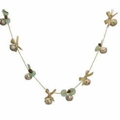 Guirlande déco (1,16 m) Clochettes de Noël Beige