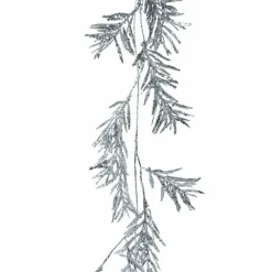 Guirlande de feuille (150 cm) Glacier Argent