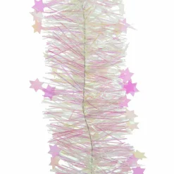 Guirlande de Noël (270 cm) Etoilée Blanc irisé