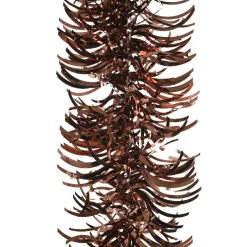 Guirlande de Noël (D10 cm) ondulée Alpine Rouge brun