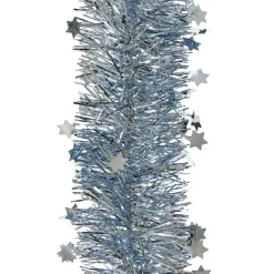 Guirlande de Noël (D9 cm) étoilée Alpine Bleu glacé