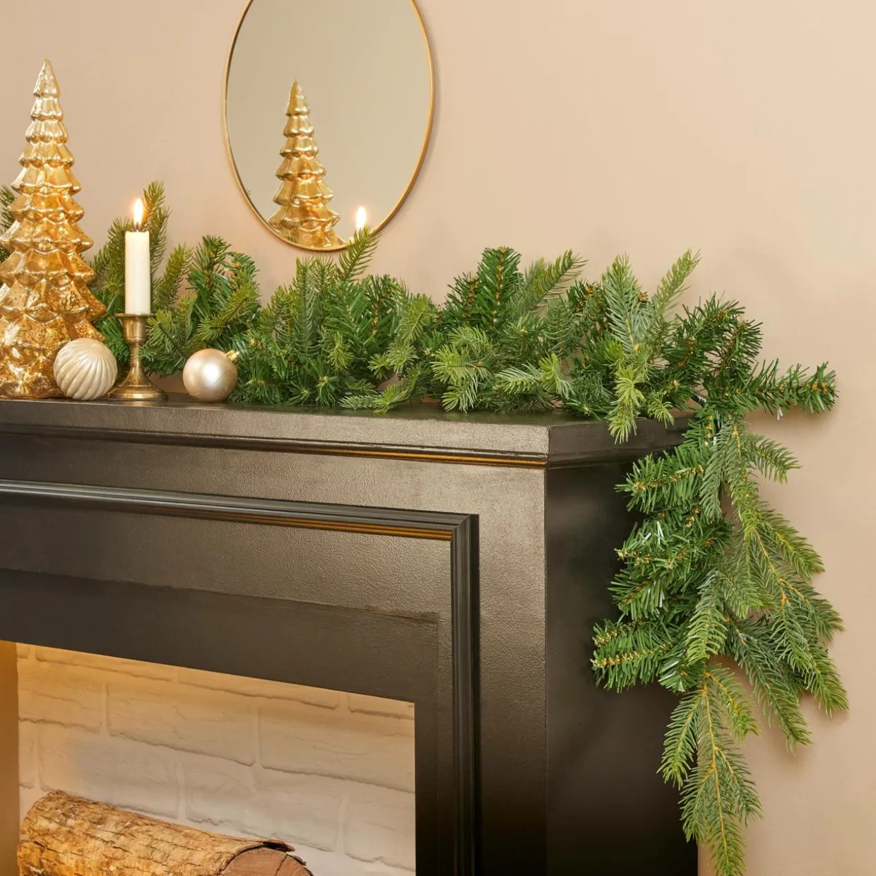 Guirlande de sapin (280 cm - D8) Glorious Vert sapin