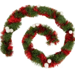 Guirlande de sapin (270 cm) Festivités Rouge et Verte