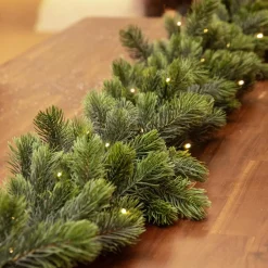 Guirlande de sapin lumineuse 50 Led (270 cm - D30) Manitoba Blanc chaud