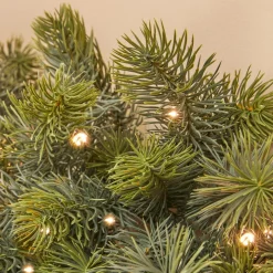 Guirlande de sapin lumineuse 35 LED (180 cm) Winnipeg Vert et Blanc chaud