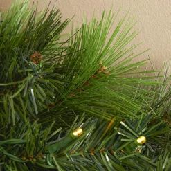 Guirlande de sapin lumineuse (180 cm - D25) Edmonton Vert et blanc chaud