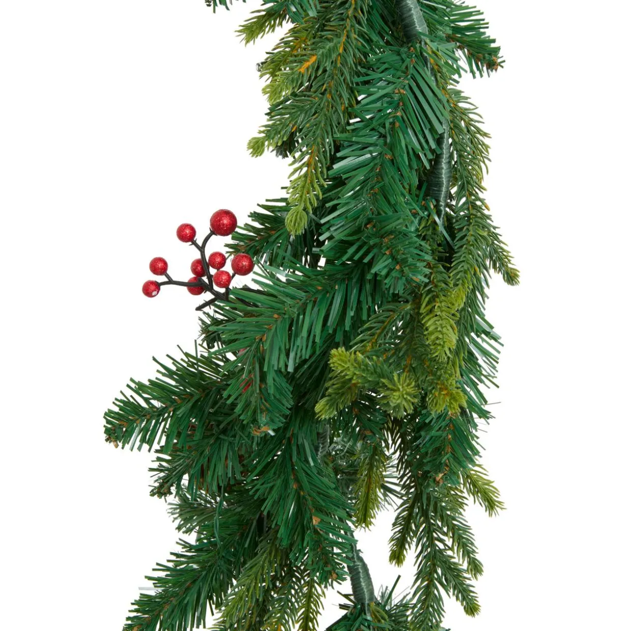 guirlande de sapin lumineuse à piles (180 cm) Wister baies et pommes de pin