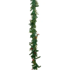 guirlande de sapin lumineuse à piles (180 cm) Wister baies et pommes de pin