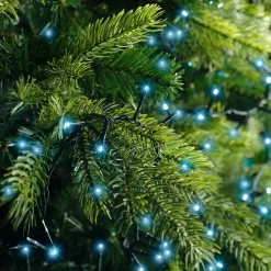 Guirlande lumineuse 16 m 750 LED câble vert Luxe Bleu