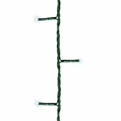 Guirlande lumineuse 18,70 m 250 LED câble vert Raccordable Blanc froid
