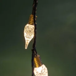 Guirlande lumineuse 18 m 180 LED câble vert Vintage Blanc chaud