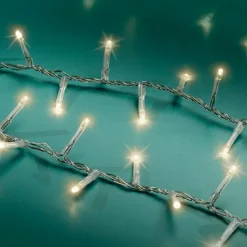 Guirlande lumineuse 45 m 2000 LED câble transparent Luxe Blanc chaud