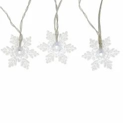 Guirlande lumineuse 4,60 m 24 LED Flocon de neige Blanc froid