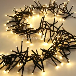 Guirlande lumineuse 11 m 1512 LED câble noir Boa Blanc chaud