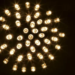 Guirlande lumineuse 10 m 100 LED câble vert Timer Blanc chaud