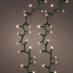 Guirlande lumineuse 16 m 750 LED câble vert Luxe Blanc chaud Champagne