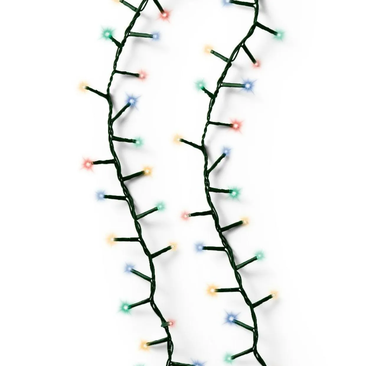 Guirlande lumineuse 11 m 500 LED câble vert Luxe Multicouleur