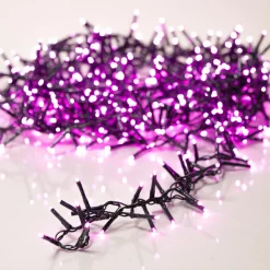 Guirlande lumineuse 16 m 750 LED câble vert Luxe Rose