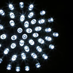 Guirlande lumineuse 50 m 500 LED câble vert Timer Blanc froid