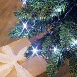 Guirlande lumineuse 16 m 192 LED câble vert Flashing light Blanc froid